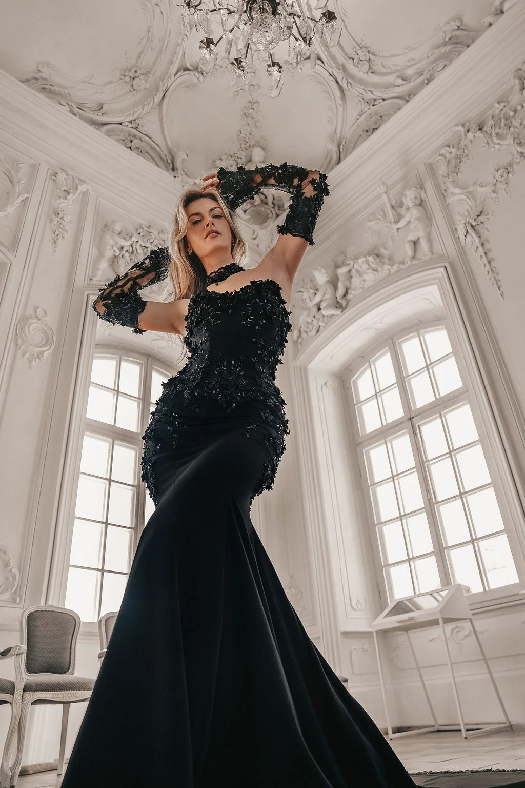 OLIVIA 3D floral corset gown 6 | Sherbon Clothing OLIVIA 3D floral corset gown - Image 6