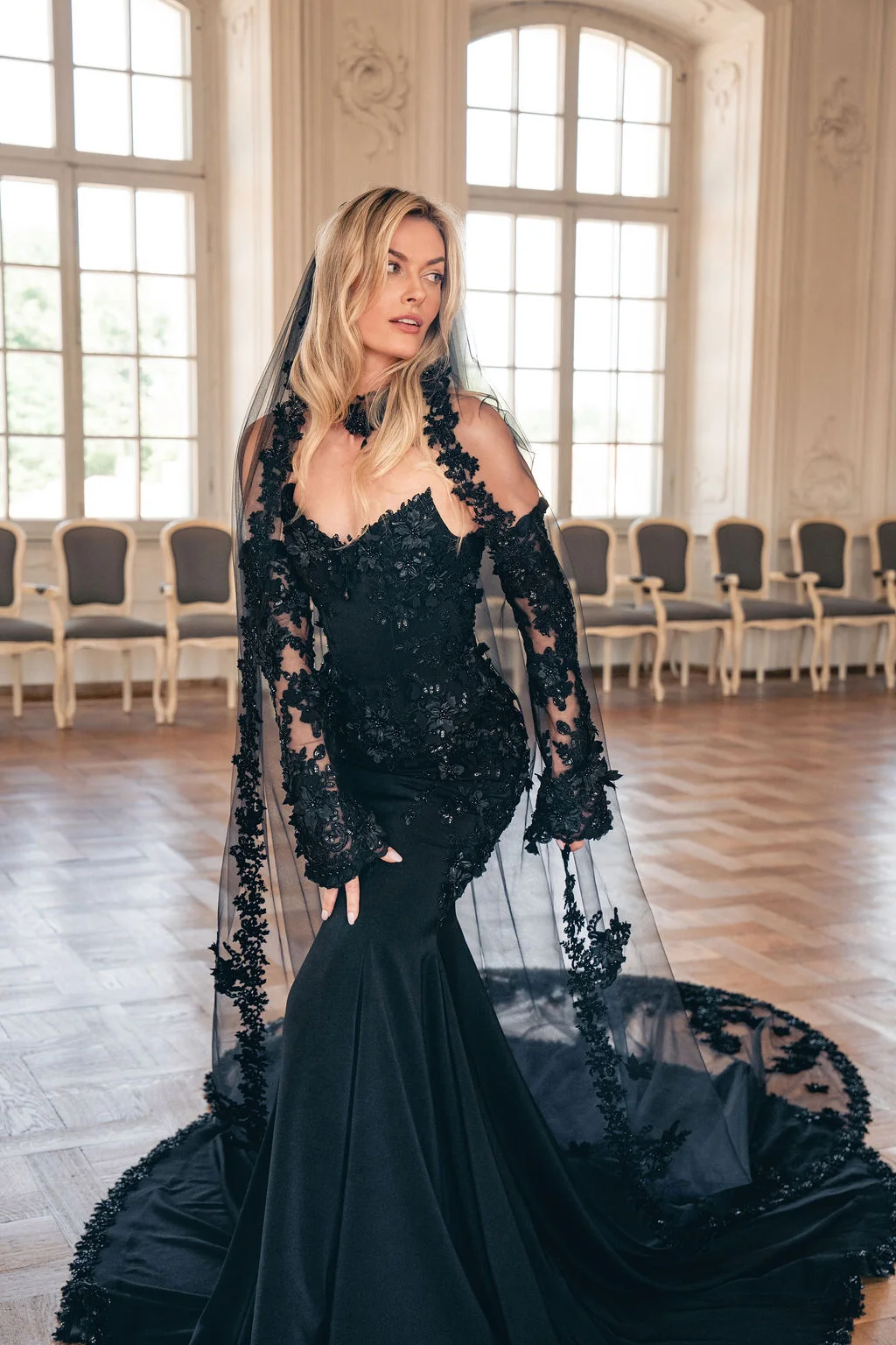 OLIVIA 3D floral corset gown 1 | Sherbon Clothing OLIVIA 3D floral corset gown